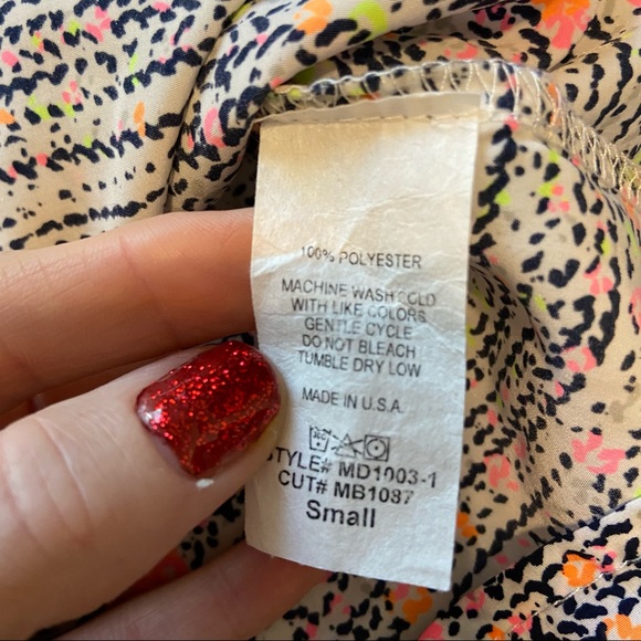 Million Bullpup Faux Wrap Mini Dress. Size Small. EUC - Picture 4 of 7